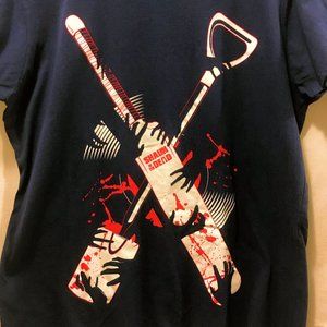EUC Women's Shaun of the Dead Navy Tee 2XL